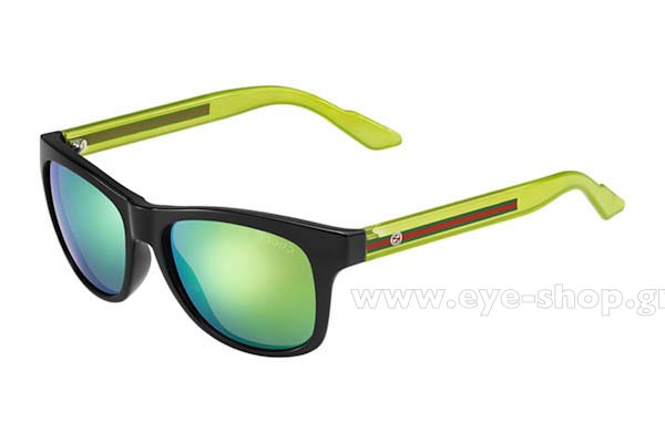 Gucci model GG 3709S color CHQZ9 BLK LIME (GREEN MULTILAYE)