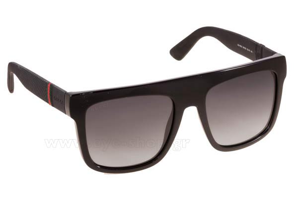 Sunglasses Gucci GG 1116S M1V  (9O)	BLACK RBBR (DARK GREY SF)