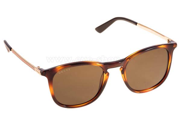 Sunglasses Gucci GG1130 S QWR  (1E)	LTHVNA GD (GREEN)
