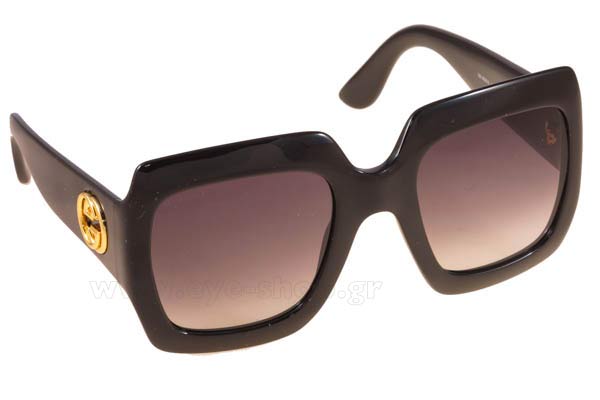 Sunglasses Gucci GG3826S D289O SHN BLACK (DARK GREY SF)