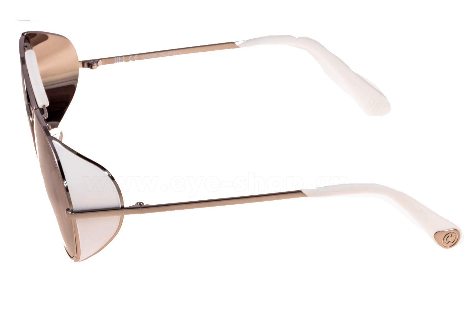 ILL.I OPTICS Mirrored Silver Sunglasses Mens Air Force Iconic Oversized Mirror Lens Metal Rim  main image 4