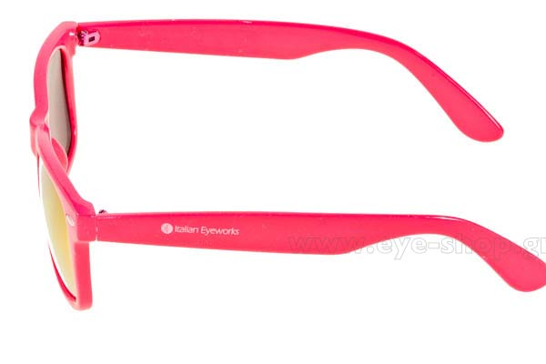Italian Eyeworks model IE2034 color Pink OrangeMirror