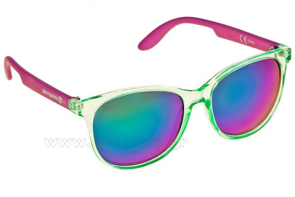 Sunglasses Italian Eyeworks IE2172 TransGreenViol GreenMirror