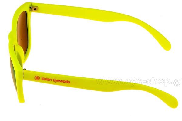 Italian Eyeworks model IE2148 color Yellow Gold