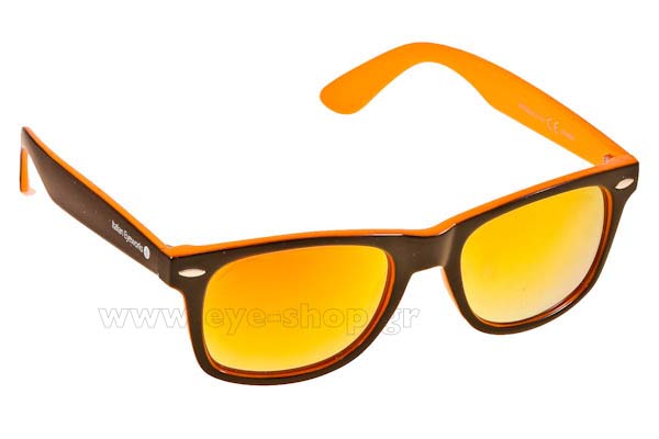 Sunglasses Italian Eyeworks IE2034 BlackOrange OrangeMirror