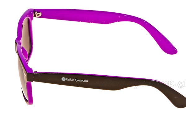 Italian Eyeworks model IE2034 color BlackViolet VioletMirror
