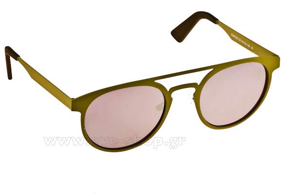 Sunglasses Italian Eyeworks IE1432 C6 Olive - Silver Mirror