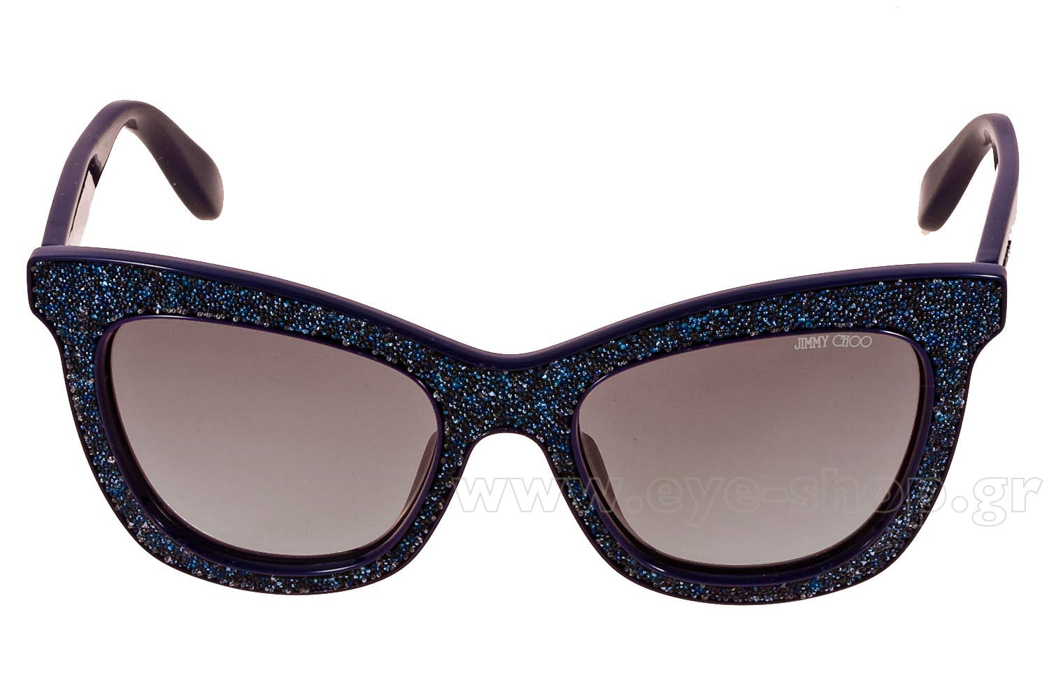 JIMMY CHOO FLASHS FIALF BLUE GREY 52 | SUNGLASSES Women EyeShop