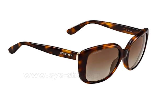 Sunglasses Jimmy Choo LALLY S 05LLA HAVANA (BROWN SF PZ)