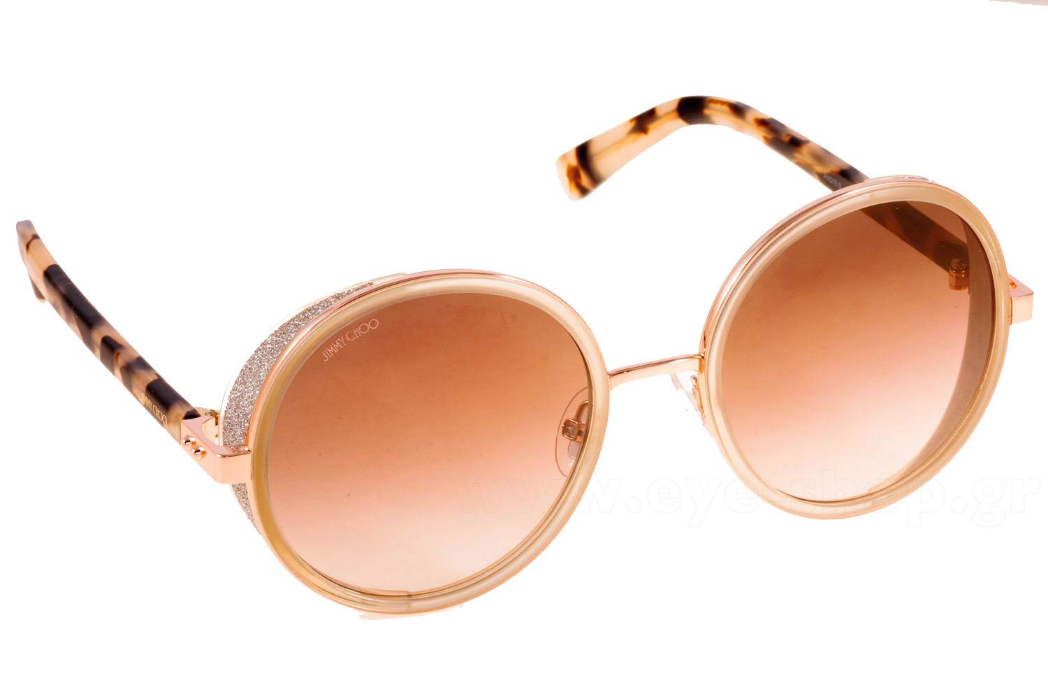 Jimmy Choo Beige Round Sunglasses Buy JIMMY CHOO Lilo/S Round Sunglasses Online | MAGRABi UAE main image 3