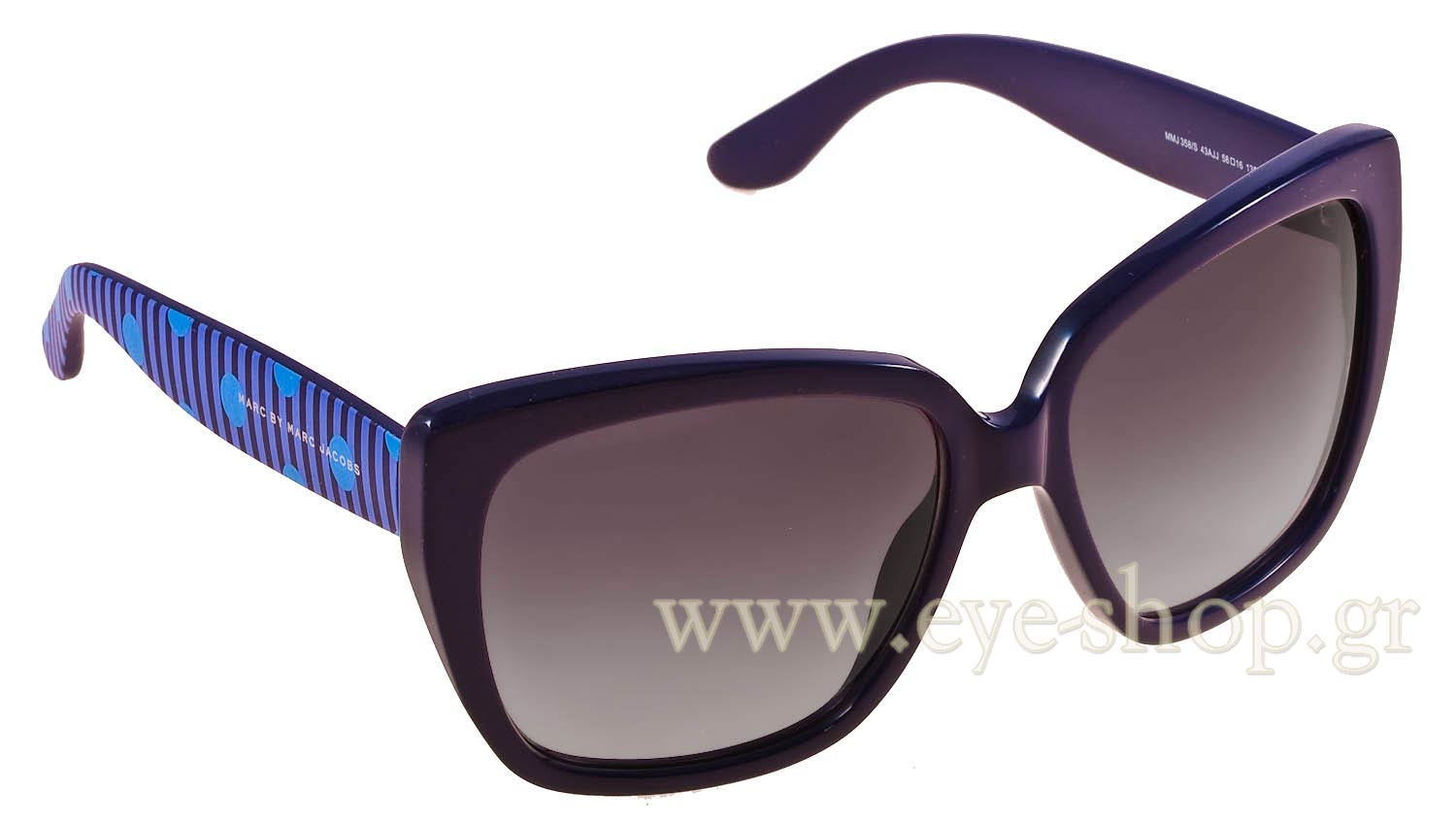 Marc by Marc Jacobs sunglasses violet hue lenses MARC BY MARC JACOBS MMJ 394S 0IODZ PURBRWSTR 53 | SUNGLASSES  main image 3