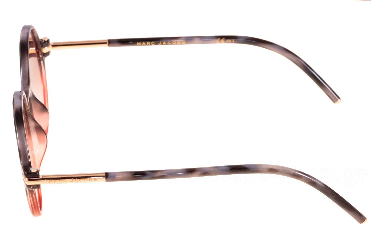 Marc by Marc Jacobs Round Coral Sunglasses Marc Jacobs Marc 50 Sunglasses, TOT/15 Coral, 52 Unisex  main image 3