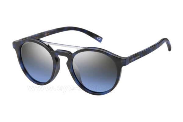 Sunglasses Marc Jacobs MARC 107 S N4U (I5) BLUE HVNA (GRYBL SIL SP GR)