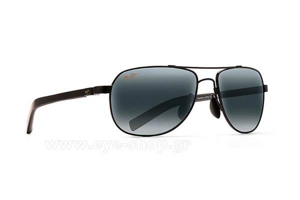 Sunglasses Maui Jim GUARDRAILS 327-02 - Gray double gradient mirror Polarized Plus2