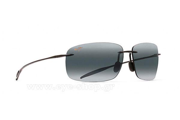 Sunglasses Maui Jim BREAKWALL 422-02 - Gray double gradient mirror Polarized Plus2