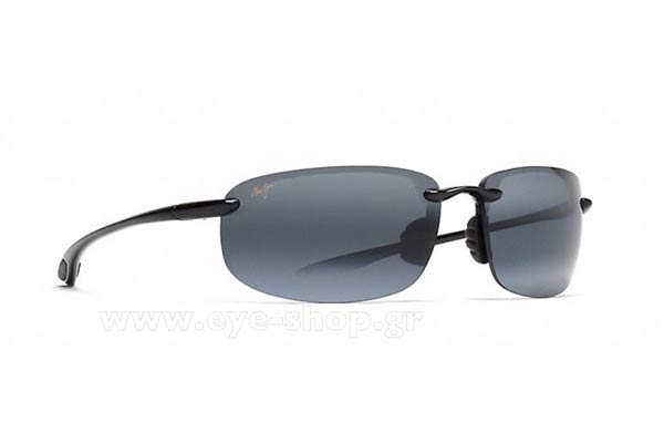 Sunglasses Maui Jim HOOKIPA 407-02 - Gray double gradient mirror Polarized Plus2 (Rxable +3,00 - -3,50)