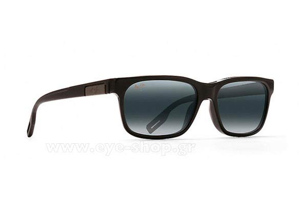 Sunglasses Maui Jim EH BRAH 284-02 Krystal Gray gradient Polarized Plus2