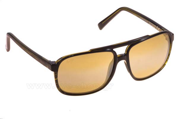 Sunglasses Maui Jim SILVERSWORD SGT-BG Olive Stripe High Trans
