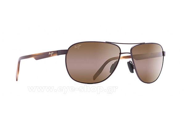Sunglasses Maui Jim CASTLES H728-01M Bronze Glass