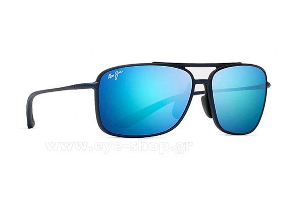 Sunglasses Maui Jim KAUPO GAP B437-03 Blue Maui Brilliant Polarized Plus2