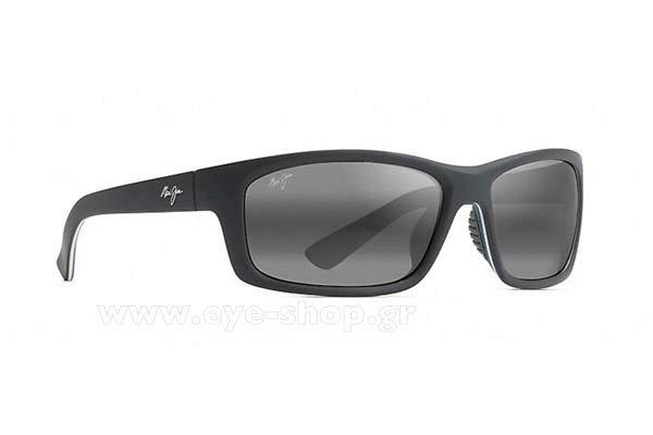 Sunglasses Maui Jim KANAIO COAST 766-02MD Blue white Bt Grey Superthin Glass  Polarized plus