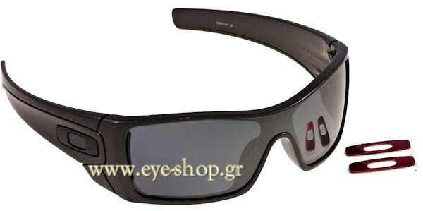 Sunglasses Oakley BATWOLF 9101 05 Black Iridium Polarized