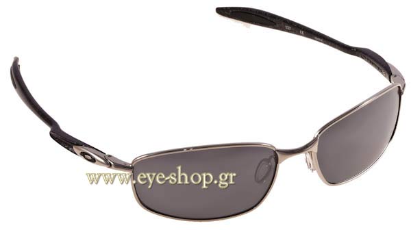 Sunglasses Oakley Blender 4059 02 Black iridium Chrome silver Ghost Text