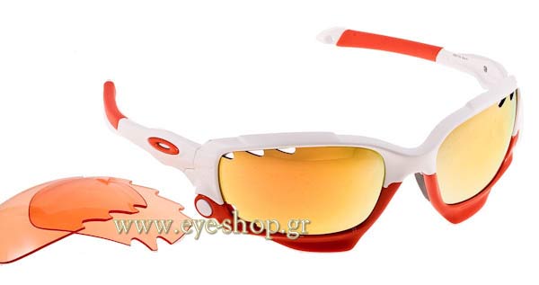 Sunglasses Oakley Racing Jacket 9171 03 Fire Iridium - Persimmon
