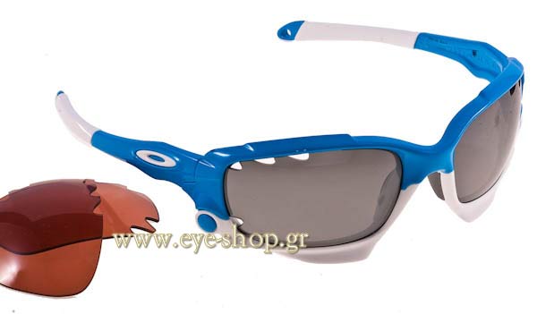 Sunglasses Oakley Racing Jacket 9171 9171 09 Vented Black iridium Polarized with VR28
