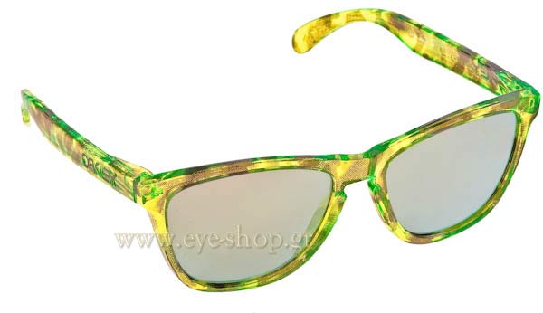 Sunglasses Oakley Frogskins 9013 24-310 Acid Tortoise Green-Emerald Iridium