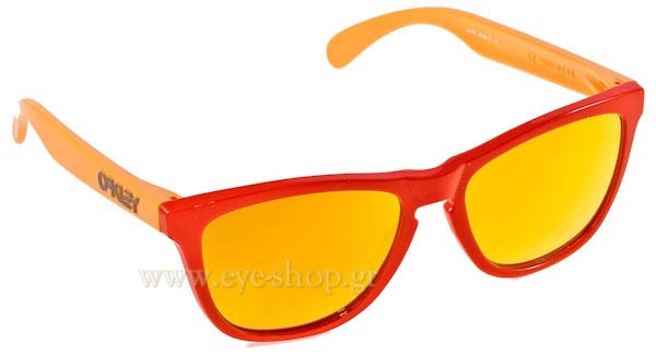 Sunglasses Oakley Frogskins 9013 24-359 Aquatique Hotspot Fire Iridium