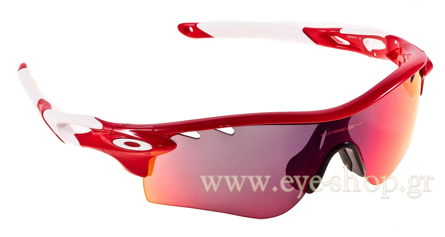 red and white oakleys