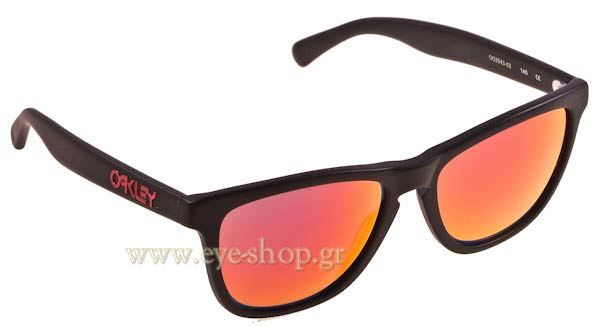 Sunglasses Oakley Frogskins LX 2043 2043 02 Matte Black Ruby Iridium