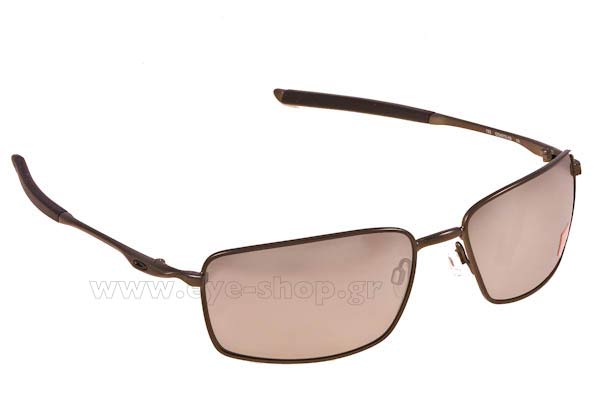 Sunglasses Oakley Square Wire 4075 4075 08 Carbon-Chrome Iridium Polarized
