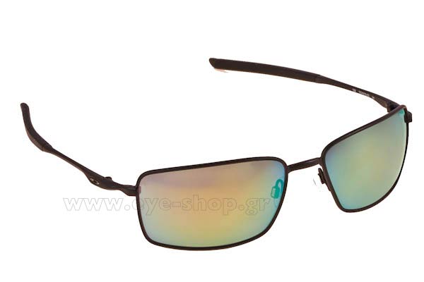 Sunglasses Oakley Square Wire 4075 4075 03 Black Emerald Iridium