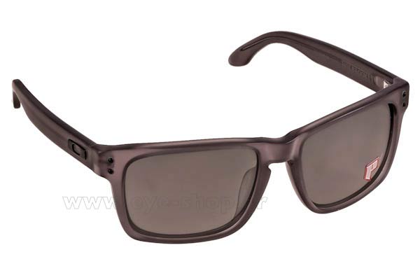 Sunglasses Oakley Holbrook LX 2048 04 Satin Smoke Black Irid Polarized