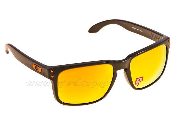 Sunglasses Oakley Holbrook 9102 74 Fire Iridium Polarized