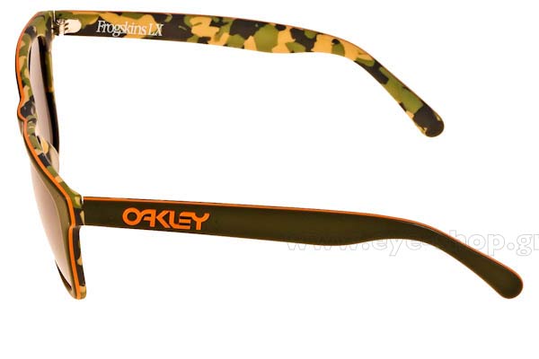 Oakley model Frogskins LX 2043 color 2043 14 Camo Green Blk Iridium