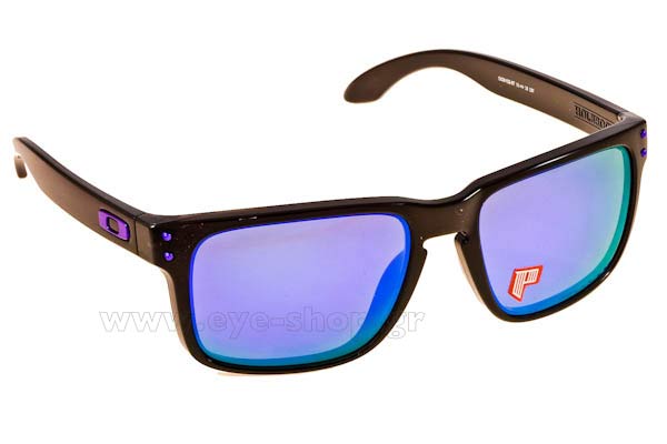 Sunglasses Oakley Holbrook 9102 67 Violet Iridium Polarized