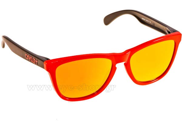 Sunglasses Oakley Frogskins 9013 34 Heritage Red - Fire Iridium
