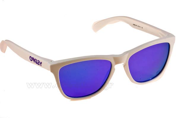 Sunglasses Oakley Frogskins 9013 35 Polished White Violet Iridium
