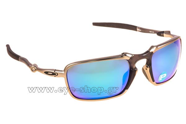 Sunglasses Oakley Badman 6020 6020 04 Plasma Sapphire Iridium polarized