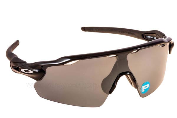 Sunglasses Oakley RADAR EV PITCH 9211 07 Black Irid Polarized