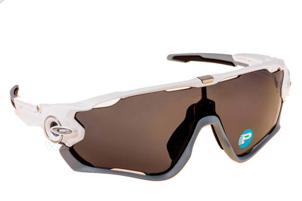 Sunglasses Oakley JAWBREAKER 9290 06 White grey polarized