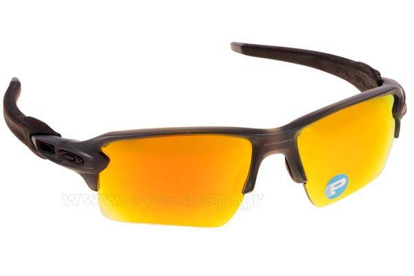 Sunglasses Oakley FLAK 2.0 XL 9188 10 Grey smoke F Irid Polarized