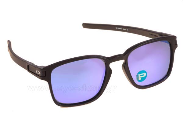 Sunglasses Oakley LATCH SQ 9353 04 Mt Black Violet Iridium Polarized