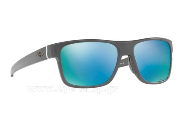 Sunglasses Oakley CROSSRANGE 9361 09 Matte Dark Grey Prizm deep h2o polarized