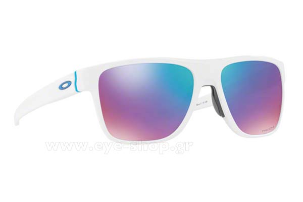 Sunglasses Oakley CROSSRANGE XL 9360 08 POLISHED WHITE prizm sapphire snow