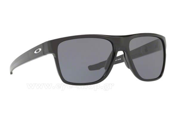 Sunglasses Oakley CROSSRANGE XL 9360 01 POLISHED BLACK grey