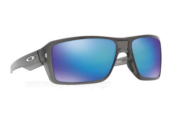 Sunglasses Oakley Double Edge 9380 06 Grey Smoke Prizm Sapphire Polarized
